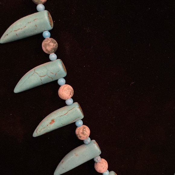 Tribal necklace hand made from natural materials. - Picture 4 of 5